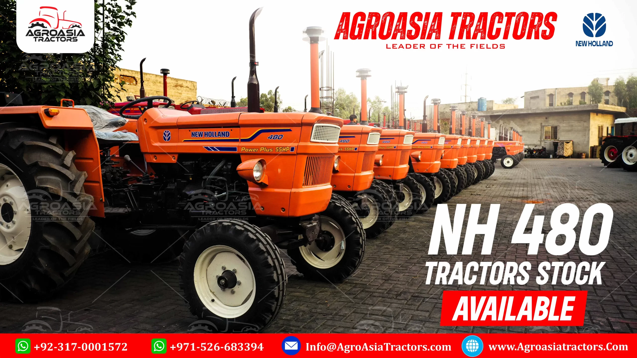 FIAT New Holland 480S tractor for sale in UAE! Available now in Abu Dhabi, Dubai, Sharjah, Ajman, Ras Al Khaimah, Fujairah, and Umm Al Quwain.